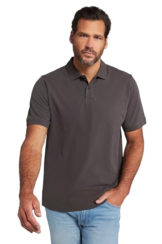 JP 1880 Herren Poloshirt, Piqué T-Shirt, Graphitgrau, 6XL EU von JP 1880