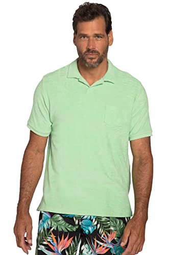 JP 1880 Herren große Größen Übergrößen Menswear L-8XL Poloshirt, Halbarm, Frottee, Cuba-Kragen Paradis grün 3XL 817090423-3XL von JP 1880