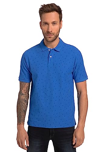 JP 1880 Herren große Größen Übergrößen Menswear L-8XL Poloshirt, Halbarm, Kaktusprint Starkes blau 2XT 818467763-2XT von JP 1880