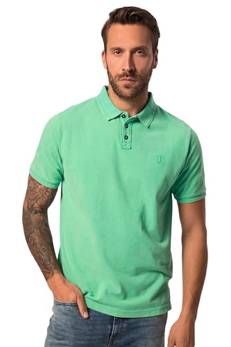 JP 1880 Herren große Größen Übergrößen Menswear L-8XL Poloshirt, Halbarm, Piqué, Vintage Look, bis 8 XL türkisblau 3XL 826120433-3XL von JP 1880