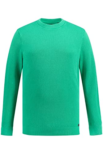 JP 1880 Herren große Größen Übergrößen Menswear L-8XL Pullover, Strukturstrick, Vintage Look, Rundhals maigrün 6XL 813571455-6XL von JP 1880