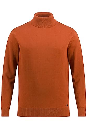 JP 1880 Herren große Größen Übergrößen Menswear L-8XL Rollkragenpullover, Feinstrick rostorange XXL 820776679-XXL von JP 1880