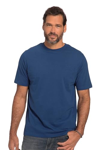 JP 1880 Herren, Halbarm, Melange-Jersey T-Shirts, Navy Blau, XXXXXXXL von JP 1880