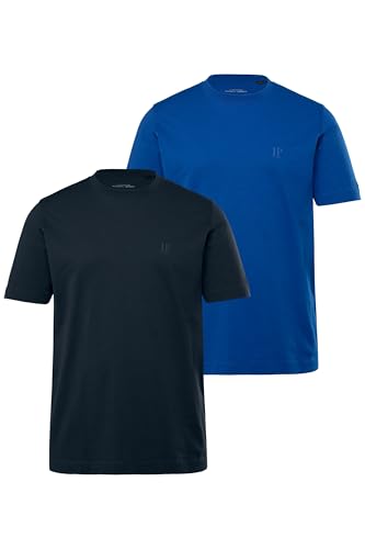JP 1880 Herren große Größen Übergrößen Menswear L-8XL T-Shirts, Basic, 2er-Pack, Rundhals, bis 8XL Kobaltblau XL 702637760-XL JP 1880 Herren große Größen Übergrößen Menswear L-8XL T-Shirts, Basic, 2er-Pack, Rundhals, bis 8XL Kobaltblau XL 702637760-XL von JP 1880