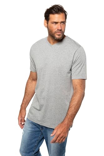 JP 1880 Herren große Größen Übergrößen Menswear L-8XL T-Shirt, Basic, V-Ausschnitt, bis 8XL grau Melange XXL 702415123-XXL JP 1880 Herren große Größen Übergrößen Menswear L-8XL T-Shirt, Basic, V-Ausschnitt, bis 8XL grau Melange XXL 702415123-XXL von JP 1880