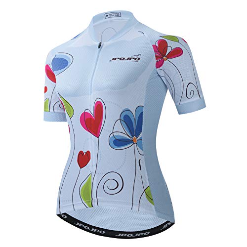 Damen-Fahrradtrikot, kurzärmelig, atmungsaktiv, Cu0052, XX-Large von JPOJPO