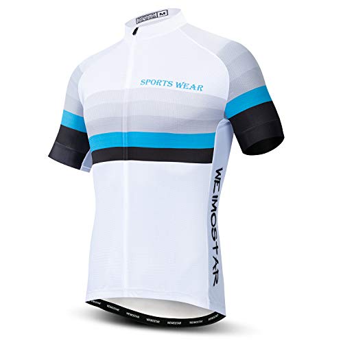 Herren-Fahrradtrikot, kurzärmlig, Oberteil, Größen S-XXXL, Lycra-Bündchen - - For Your Chest 48-51.2" (XXXL) von JPOJPO