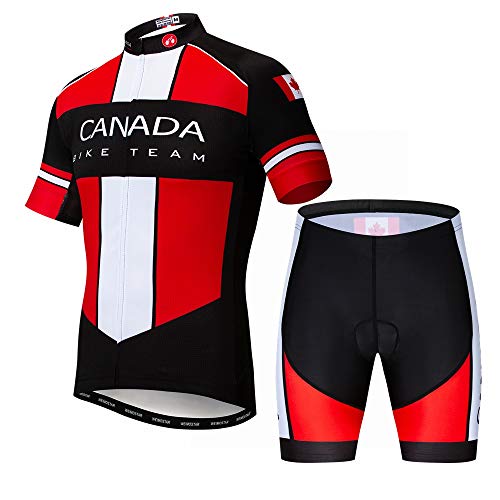 JPOJPO Cycling Jersey for Men Pro Team Bicycle Clothing MTB Bike Jerseys Shorts Set Canada von JPOJPO