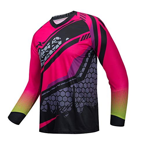 JPOJPO Downhill Radtrikot Herren Racing Trikot Langarm MTB Fahrradbekleidung Bike Shirt Motorrad S-4XL, Cd9566, Groß von JPOJPO