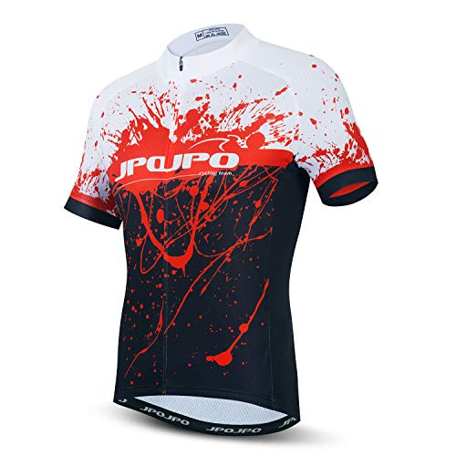 JPOJPO Herren Radtrikot MTB Tops Fahrrad T-Shirt Kurzarm Bike Bekleidung Jacke S-3XL von JPOJPO