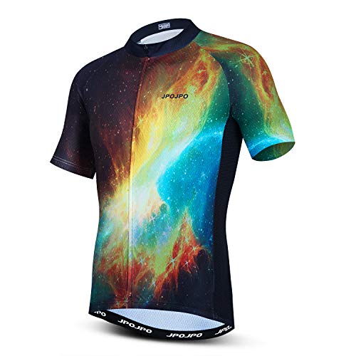 JPOJPO Herren Radtrikot MTB Tops Fahrrad T-Shirt Kurzarm Fahrradbekleidung Jacke S-3XL XXL 5008 von JPOJPO