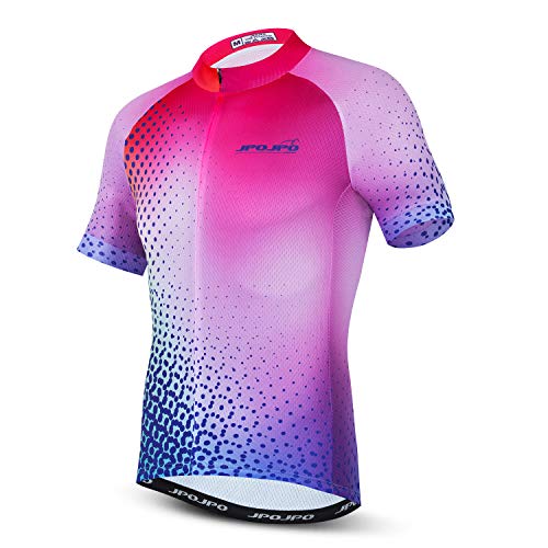 JPOJPO Herren Radtrikot MTB Tops Fahrrad T-Shirt Kurzarm Bike Bekleidung Jacke S-3XL von JPOJPO