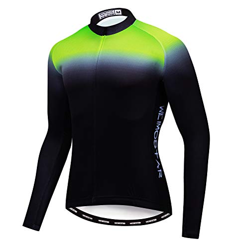 Men's Cycling Jersey Long Sleeve Pro Brand Team Reflective Bicycle Shirts Jacket USA von JPOJPO