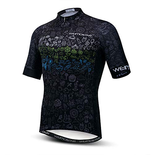 New Pro Herren Radtrikot mit durchgehendem Reißverschluss und kurzen Ärmeln, V4, Mittel von JPOJPO