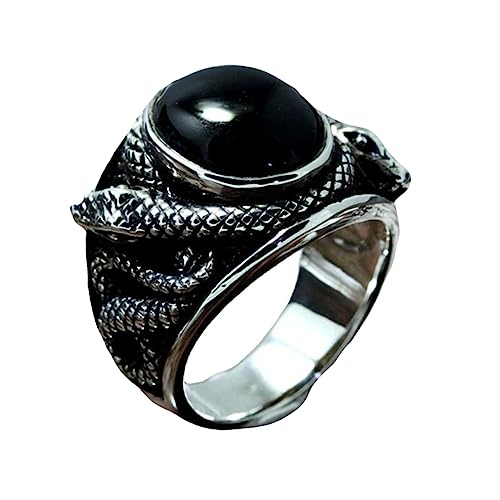 JPXXFM Schwarze Ringringe für Frauen Schlangenohrringe schwarzer Ring Anhänger Halskette Ringe Halskette Kette Silber Kette Schmuck Männer Halskette Paar Ringe Tierringe Eisen Eisen JPXXFM Schwarze Ringringe für Frauen Schlangenohrringe schwarzer Ring Anhänger Halskette Ringe Halskette Kette Silber Kette Schmuck Männer Halskette Paar Ringe Tierringe Eisen Eisen von JPXXFM