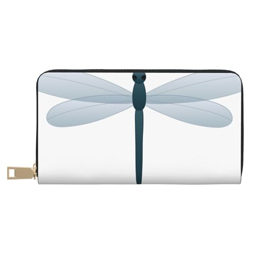 JRBWTDBW Libelle lange Kunstleder-Clutch, schick, stilvolle Damen-Geldbörsen für moderne Frauen, großes Fassungsvermögen, Kartenhalter und Organizer-Taschen, strapazierfähige Geldbörse, Handtasche für JRBWTDBW Libelle lange Kunstleder-Clutch, schick, stilvolle Damen-Geldbörsen für moderne Frauen, großes Fassungsvermögen, Kartenhalter und Organizer-Taschen, strapazierfähige Geldbörse, Handtasche für von JRBWTDBW