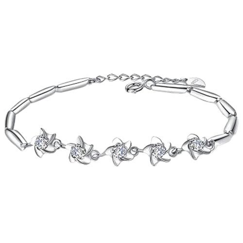 JRZEOCI S925 Armband-Armreif Für Frauen Und Mädchen – Modische Kristall-Seestern-Anhänger, Verstellbare Armbänder, Minimalistischer Schmuck, Freundschaftsarmband, Zubehör, Geschenk von JRZEOCI