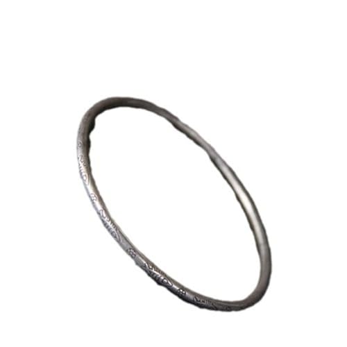 JRZEOCI S925 Massiver Armreif Für Damen - Handgeschnitztes Tierarmband Im Ethnischen Stil, Armband-Accessoires Für Teenager-Tochter, Ehefrau, Mutter, Tante, Geschenke, Wie Abgebildet, 29 Cm von JRZEOCI