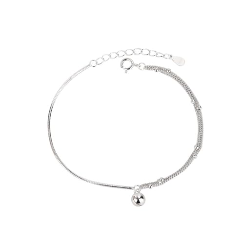 JRZEOCI S925 Verstellbares Armband Für Damen – Geometrischer Charm-Spleißarmreif, Modischer Party-Geschenkschmuck Für Damen, Klassisches Armband-Accessoire, Weiß, Verstellbar von JRZEOCI