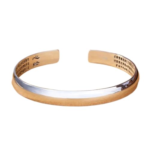 JRZEOCI Verstellbarer Armreif – Einfache Mode-Schriftzug-Armbänder, Schmuck, Schriften, Exquisite Armreifen Für Damen-Temperament-Hand-Accessoires, Weiß, Verstellbar von JRZEOCI