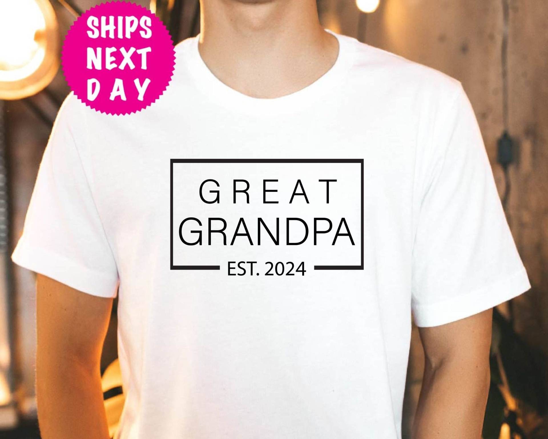 Uropa Est. 2024 Shirt, Baby Ankündigung T-Shirt, Muttertagsgeschenk, Opa Geschenk, Personalisiertes Weihnachtsgeschenk von JSSCustom