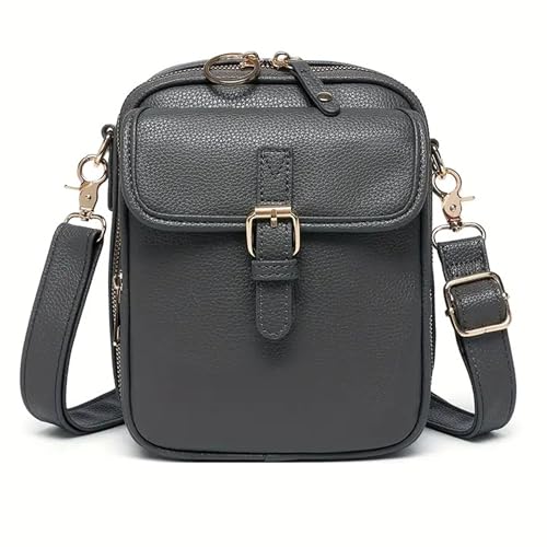 JSvsza Umhängetaschen für Damen, 2025 damenhandtasche,Crossbody Bag, Leder handtaschen multi pochette tasche,Schultertasche, Gray JSvsza Umhängetaschen für Damen, 2025 damenhandtasche,Crossbody Bag, Leder handtaschen multi pochette tasche,Schultertasche, Gray von JSvsza
