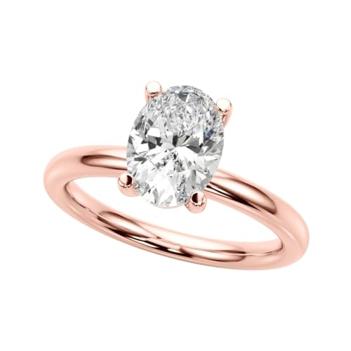 JTC LTD Klassischer Solitär-Verlobungsring Oval Labordiamant 0,20–2,00 ct | IGI D/VS | 9K Roségold Ring | 0.20Kt Größe 52 JTC LTD Klassischer Solitär-Verlobungsring Oval Labordiamant 0,20–2,00 ct | IGI D/VS | 9K Roségold Ring | 0.20Kt Größe 52 von JTC LTD