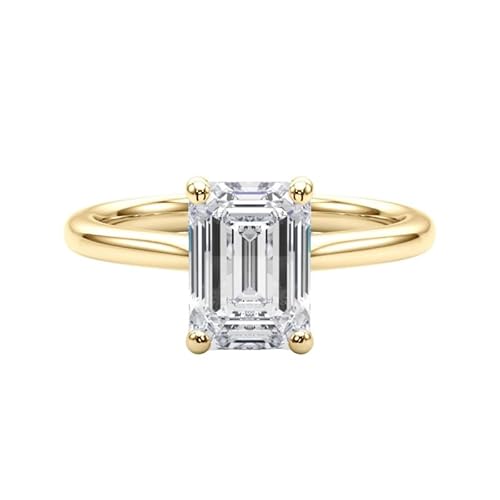 JTC LTD Smaragdschliff Labordiamant Verlobungsring IGI Zertifiziert D Farbe VS Reinheit Handgefertigter Solitärring 18K Gelbgold Ring | 0.50Kt Größe 56 JTC LTD Smaragdschliff Labordiamant Verlobungsring IGI Zertifiziert D Farbe VS Reinheit Handgefertigter Solitärring 18K Gelbgold Ring | 0.50Kt Größe 56 von JTC LTD