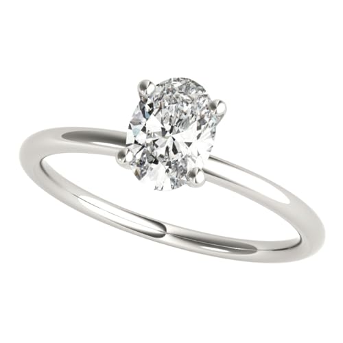 JTC LTD Solitär-Verlobungsring mit Oval Labordiamant IGI D/VS 9K Weißgold/Ring | 1.00Kt Größe 49 JTC LTD Solitär-Verlobungsring mit Oval Labordiamant IGI D/VS 9K Weißgold/Ring | 1.00Kt Größe 49 von JTC LTD