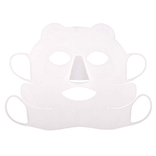 Gesichtsmaske, Silikon-Blattmaske, Wiederverwendbar, Panda-Ohrbügel, Silikon-Maskenabdeckung, Verhindert Serumverdunstung, Werkzeug von JTLB