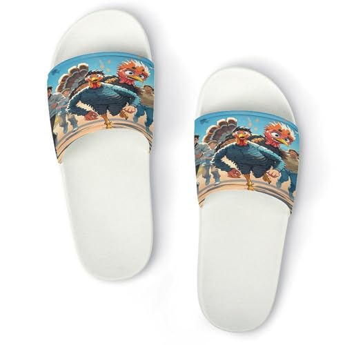 JTREWBV Sommerhausschuhe für Damen und Herren, Bauernhof, Türkei, bedruckt, PVC, Hausschuhe, Duschschuhe, Bad-Sandalen, rutschfest, leicht zu reinigen, Weißer Stil, 44 EU JTREWBV Sommerhausschuhe für Damen und Herren, Bauernhof, Türkei, bedruckt, PVC, Hausschuhe, Duschschuhe, Bad-Sandalen, rutschfest, leicht zu reinigen, Weißer Stil, 44 EU von JTREWBV