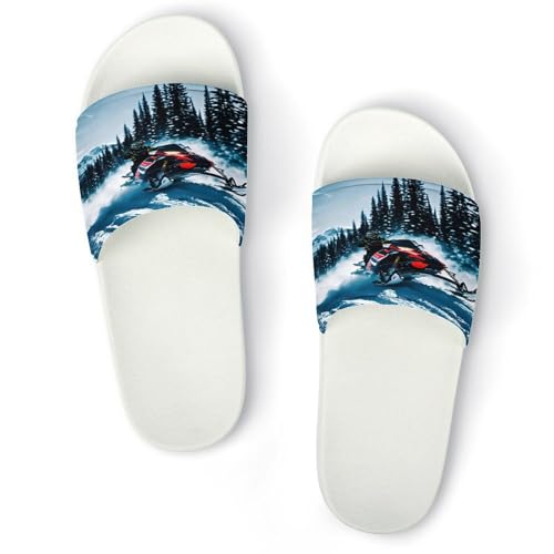 JTREWBV Sommerhausschuhe für Damen und Herren, cooler Schneemobil-Druck, PVC, Hausschuhe, Duschschuhe, Bad-Sandalen, rutschfest, leicht zu reinigen, Weißer Stil, 11.5 UK Men/ 6 UK Women Wide JTREWBV Sommerhausschuhe für Damen und Herren, cooler Schneemobil-Druck, PVC, Hausschuhe, Duschschuhe, Bad-Sandalen, rutschfest, leicht zu reinigen, Weißer Stil, 11.5 UK Men/ 6 UK Women Wide von JTREWBV