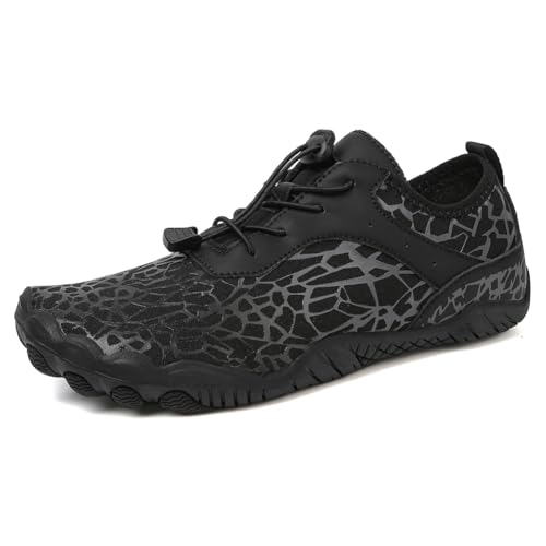 JUCHRZEY Männer Frauen Wanderschuhe Barfuß Atmungsaktive Wasserschuhe mit breiter Spitze und Drainage Sportliche Barfußschuhe for Wassersport Outdoor Strand von JUCHRZEY