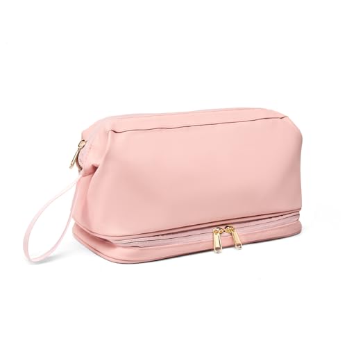 JUCURRI Großer Reise-Kulturbeutel, Kulturbeutel für Männer und Frauen, Dopp Kit, wasserabweisend, Rasiertasche für Toilettenartikel, Zubehör, rose JUCURRI Großer Reise-Kulturbeutel, Kulturbeutel für Männer und Frauen, Dopp Kit, wasserabweisend, Rasiertasche für Toilettenartikel, Zubehör, rose von JUCURRI