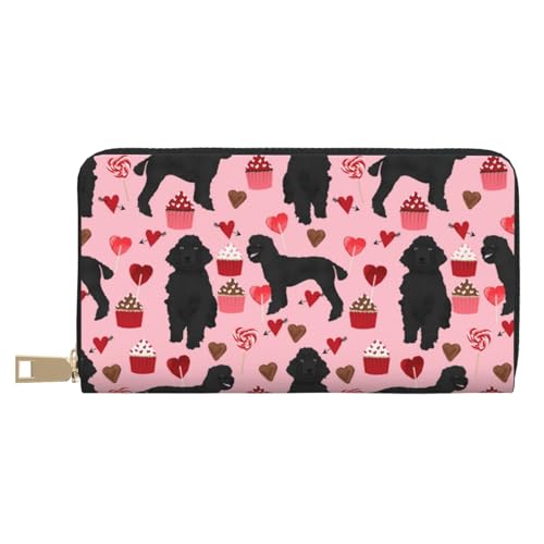 JUEXDEME Rosa Pudel Hunde Lange Kunstleder Clutch Chic Stilvolle Damengeldbörse für moderne Frauen Große Kapazität Kartenhalter und Organizer-Taschen Langlebige Geldbörse Handtasche für den täglichen JUEXDEME Rosa Pudel Hunde Lange Kunstleder Clutch Chic Stilvolle Damengeldbörse für moderne Frauen Große Kapazität Kartenhalter und Organizer-Taschen Langlebige Geldbörse Handtasche für den täglichen von JUEXDEME