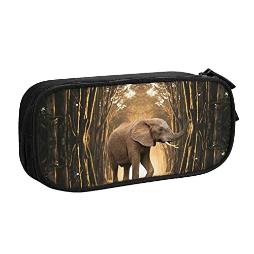 JUEXDEME Tasche für Schule, Bürobedarf, Skulptur, Elefant, großes Fassungsvermögen, Federmäppchen für Studenten, Schreibwaren-Tasche, Stiftebox, Schreibtisch-Organizer mit glattem Reißverschluss, JUEXDEME Tasche für Schule, Bürobedarf, Skulptur, Elefant, großes Fassungsvermögen, Federmäppchen für Studenten, Schreibwaren-Tasche, Stiftebox, Schreibtisch-Organizer mit glattem Reißverschluss, von JUEXDEME