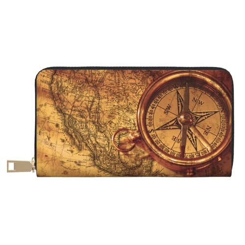 Law Of The Compass Navigation Lange Kunstleder Clutch Chic Stilvolle Damengeldbörsen für moderne Frauen Große Kapazität Kartenhalter und Organizer-Taschen Strapazierfähige Geldbörse Handtasche für den Law Of The Compass Navigation Lange Kunstleder Clutch Chic Stilvolle Damengeldbörsen für moderne Frauen Große Kapazität Kartenhalter und Organizer-Taschen Strapazierfähige Geldbörse Handtasche für den von JUEXDEME