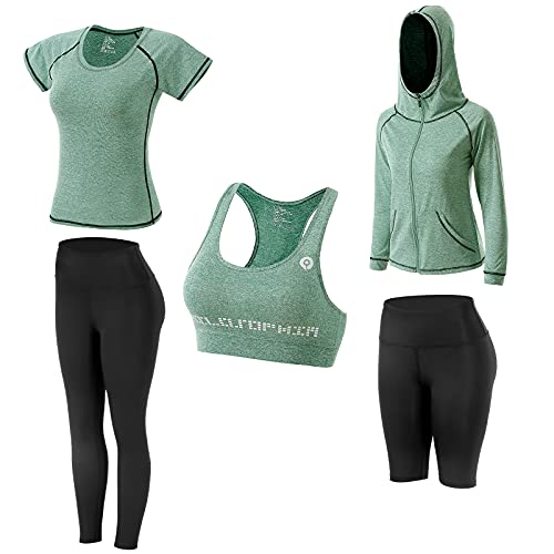 JULY'S SONG Yoga Kleidung Anzug 5er-Set Trainingsanzug Laufbekleidung Gym Fitness Kleidung JULY'S SONG Yoga Kleidung Anzug 5er-Set Trainingsanzug Laufbekleidung Gym Fitness Kleidung von JULY'S SONG