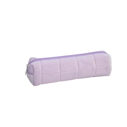 JUSHZ Federmäppchen Mäppchen Schulmäppchen Federtasche Federmappe Pencil Case Mädchen Klein Aufbewahrung Von Schreibwaren Für Studenten Reißverschluss (Purple,22x6x7cm) von JUSHZ