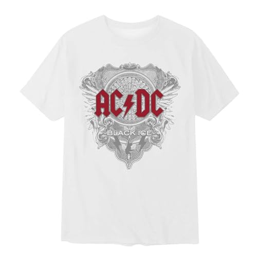 JUTOO Outlet Angebote, ACDC Tshirt Herren T Tshirt 2024 Fanartikel T-Shirts Für Damen Sommer Hörner Led Angebote des Tages Heute (3XL, White) von JUTOO