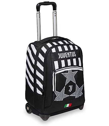 Seven Trolley Juventus, 2 in 1, Schulranzen mit Rollen, Rucksack mit Trolleyfunktion für Kinder, ab 1. Klasse, für Schule, Reisen, Mädchen&Jungen von Seven