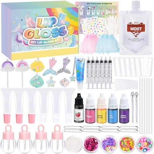 Lipgloss Selber Machen, JUYRLE Lippenstift Making Kit, Lustiges DIY Lipgloss Set Mädchen Selber Machen, Ungiftig Lip Gloss Kosmetik Make up Geschenk für Frauen Lipgloss Selber Machen, JUYRLE Lippenstift Making Kit, Lustiges DIY Lipgloss Set Mädchen Selber Machen, Ungiftig Lip Gloss Kosmetik Make up Geschenk für Frauen von JUYRLE