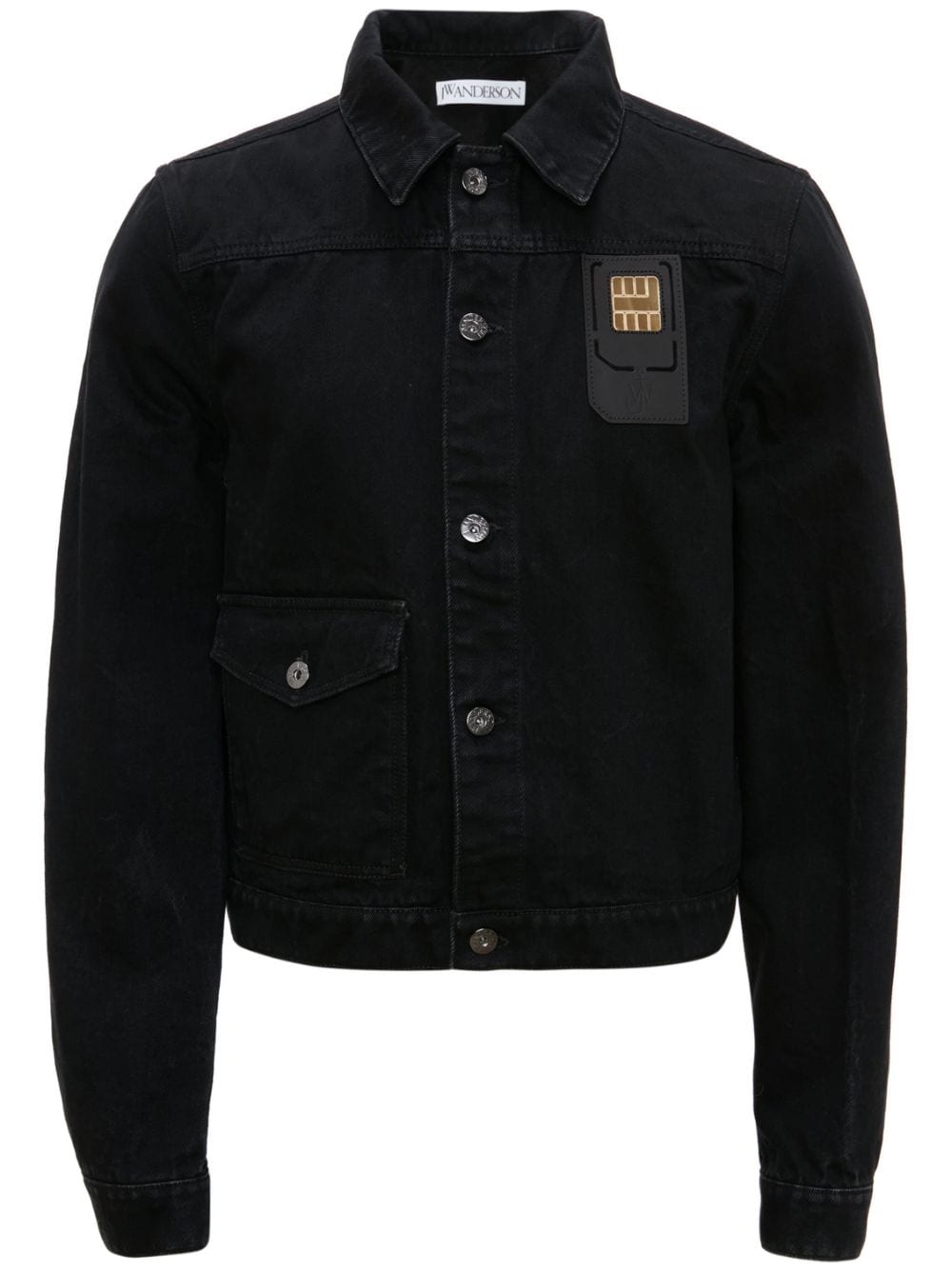 JW Anderson Sim Card Trucker-Jacke - Schwarz von JW Anderson