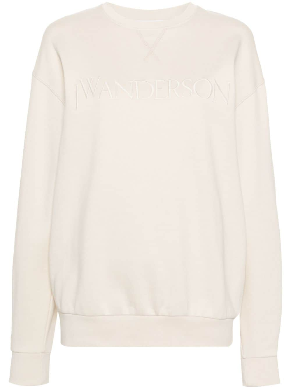 JW Anderson Sweatshirt mit Logo-Stickerei - Nude von JW Anderson