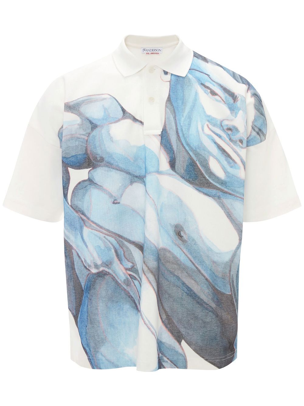 JW Anderson Poloshirt mit grafischem Print - Weiß von JW Anderson