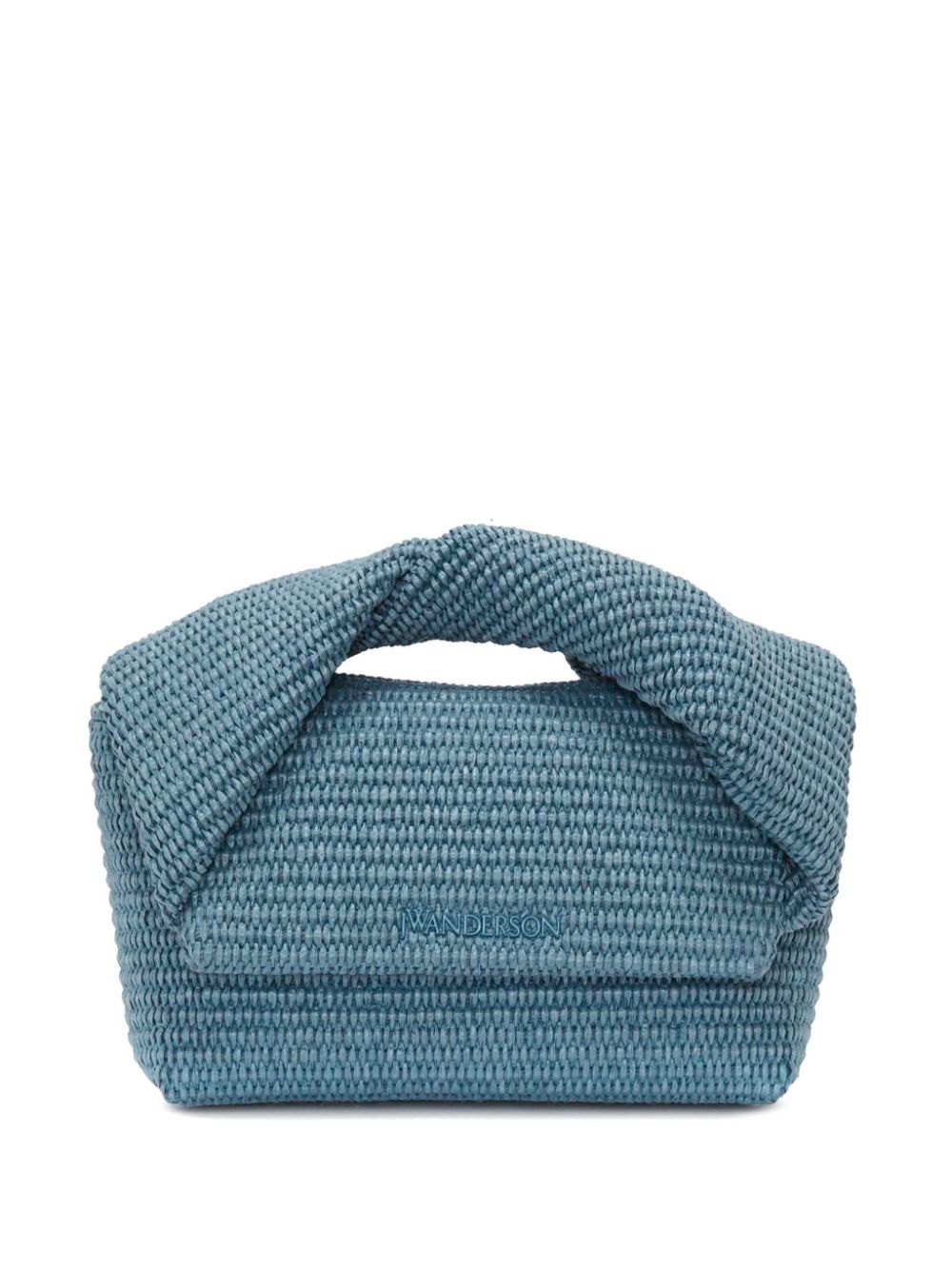 JW Anderson Mittelgroße Twister Bast-Handtasche - Blau von JW Anderson