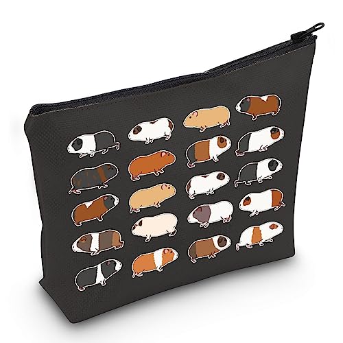 JXGZSO Lustige Arten von Meerschweinchen, Make-up-Tasche, Meerschweinchen-Liebhaber, Geschenk, Meerschweinchen, Mutter, Kosmetiktasche, Besitzer mit Reißverschluss, Reisetasche, Meerschweinchen B von JXGZSO