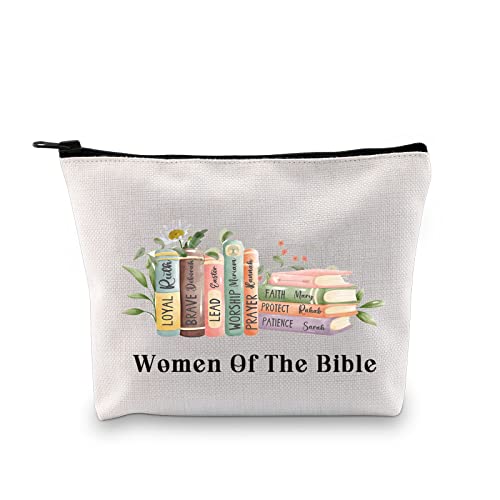 JXGZSO Religiöses Bibelgeschenk Frauen der Bibel christlicher Glaube Kosmetiktasche Bibelliebhaber Geschenk christlicher Bibelvers Geschenke, Frauen der Bibel von JXGZSO