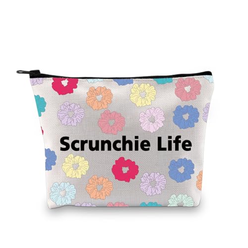 JXGZSO Scrunchie Life Bag Scrunchie Lover Gift Scrunchie Storage Organizer Bag Hair Accessories Bag For Travel von JXGZSO