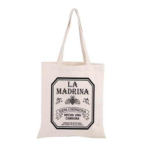 JXGZSO Tequila Liebhaber Geschenk La Madrina Tragetasche Spanische Umhängetasche Tequila Party Geschenk Patron Tequila Geschenk, Spanische Umhängetasche, Large von JXGZSO